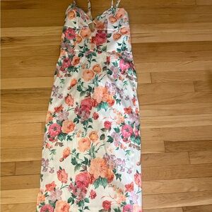 Floral Maxi Dress with Spaghetti Straps